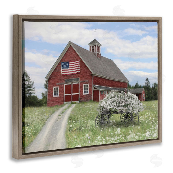 Stupell Industries Lori Deiter | Barn With Floral Wagon