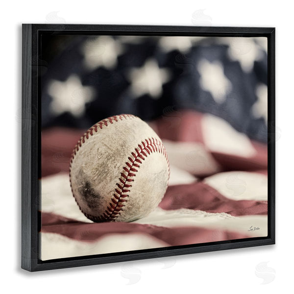 Stupell Industries Lori Deiter | Baseball & American Flag Wall Art