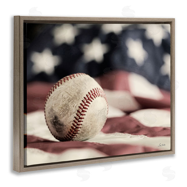 Stupell Industries Lori Deiter | Baseball & American Flag Wall Art
