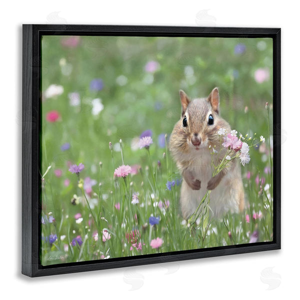 Stupell Industries Lori Deiter | Chipmunk Picking Flowers