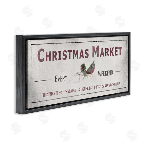 Stupell Industries Lori Deiter | Christmas Market Every Weekend Wall Art