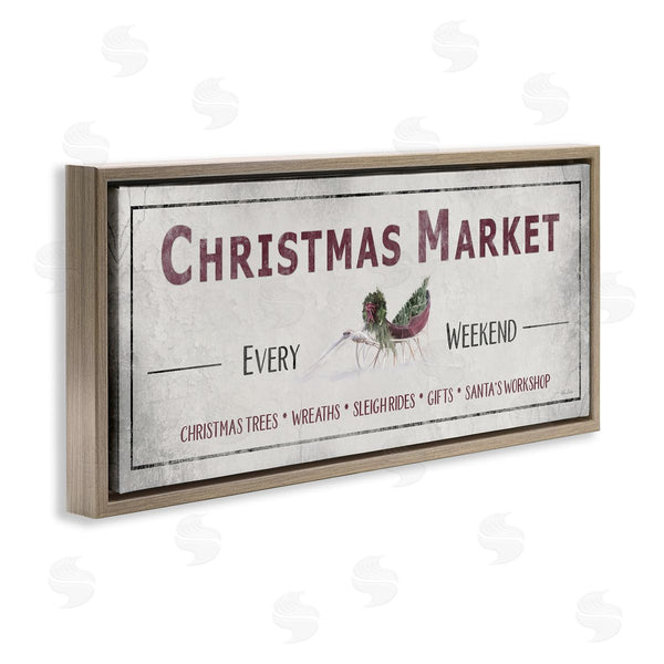 Stupell Industries Lori Deiter | Christmas Market Every Weekend Wall Art