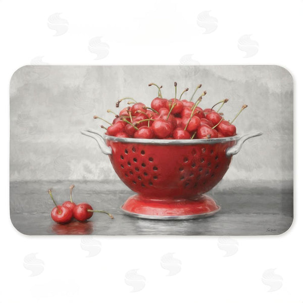 stupell industries Lori Deiter | Colander of Fresh Cherries Anti-Fatigue Mat