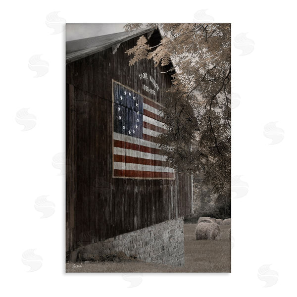 stupell industries Lori Deiter | Colonial Flag on Barn