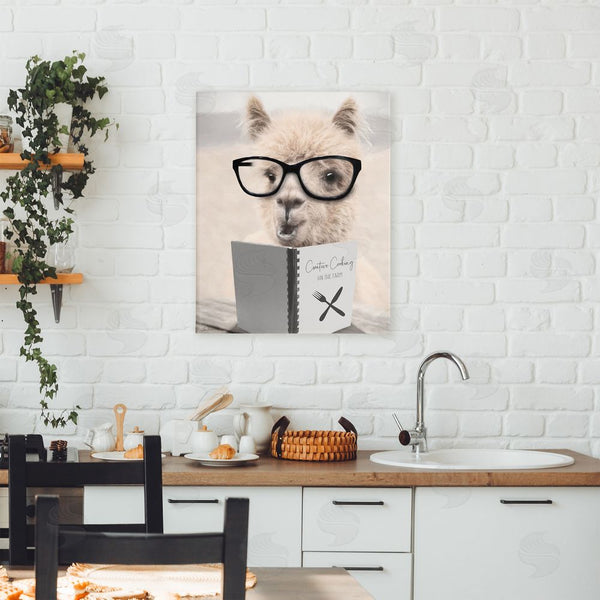 Stupell Industries Lori Deiter | Cooking Alpaca With Glasses Wall Art
