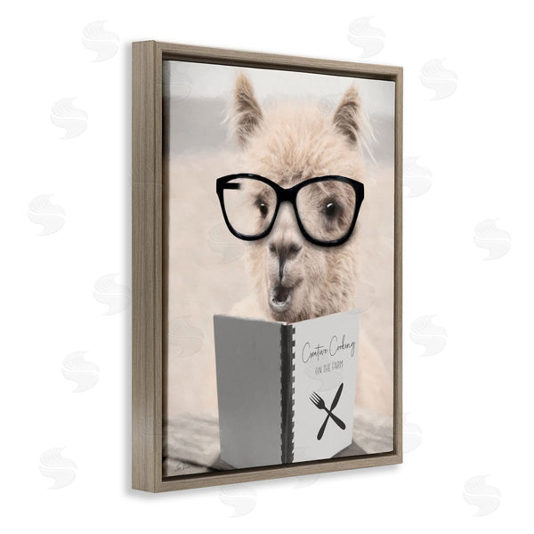 Stupell Industries Lori Deiter | Cooking Alpaca With Glasses Wall Art