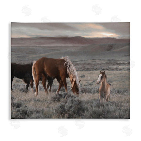stupell industries Lori Deiter | Country Horses in Valley Wall Art