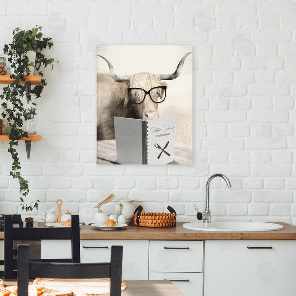 Stupell Industries Lori Deiter | Creative Cooking Funny Cattle Wall Art