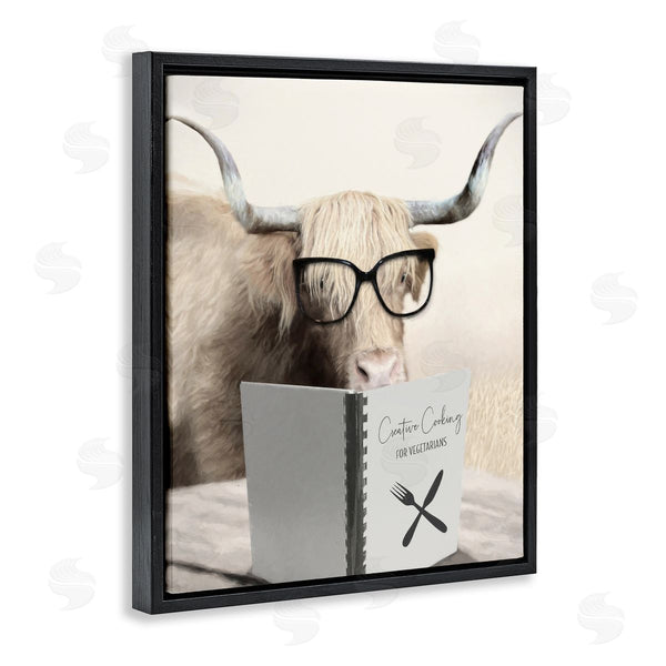 Stupell Industries Lori Deiter | Creative Cooking Funny Cattle Wall Art