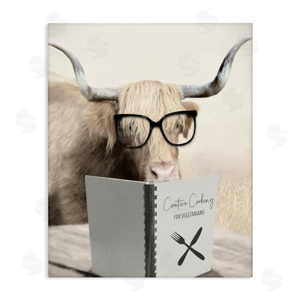 stupell industries Lori Deiter | Creative Cooking Funny Cattle Wall Art