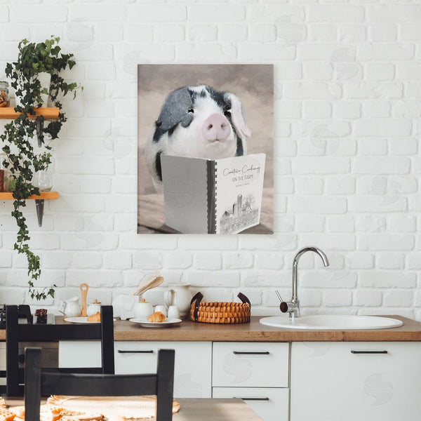 Stupell Industries Lori Deiter | Creative Cooking Pig Wall Art