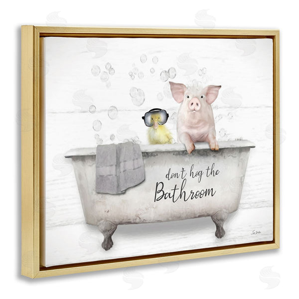 Stupell Industries Lori Deiter | Don't Hog Bathroom Wall Art