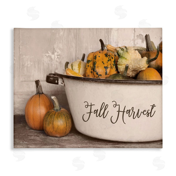stupell industries Lori Deiter | Fall Harvest Bowl Gourds Pumpkins Arrangement Still Life Wall Art