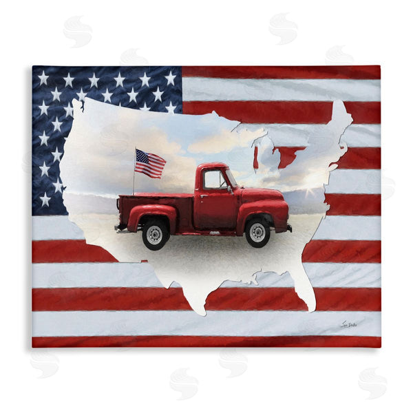 stupell industries Lori Deiter | Farmhouse American Flag Wall Art