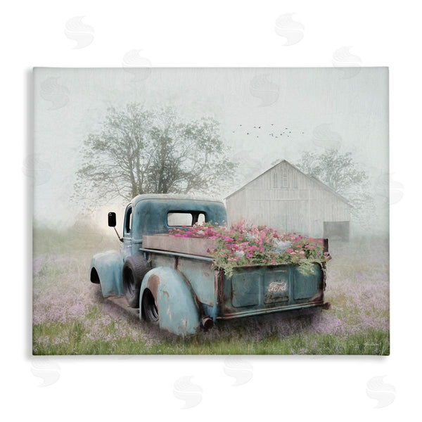 stupell industries Lori Deiter | Foggy Truck with Flowers Wall Art