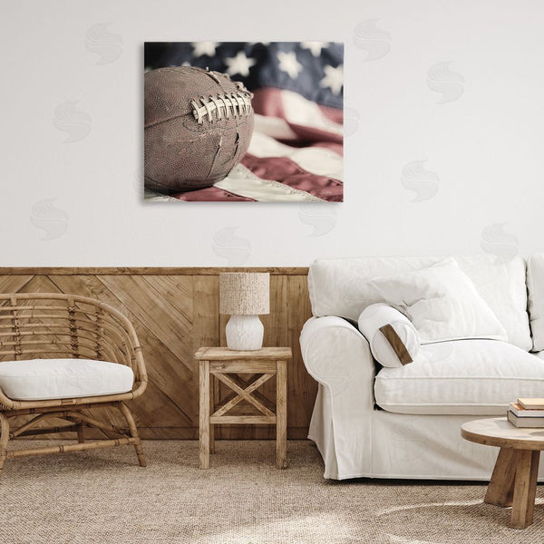 Stupell Industries Lori Deiter | Football & American Flag Wall Art