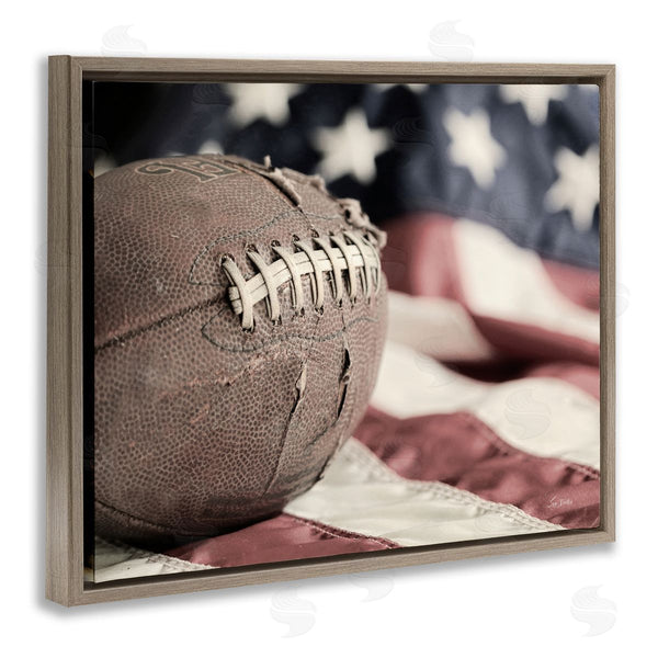 Stupell Industries Lori Deiter | Football & American Flag Wall Art