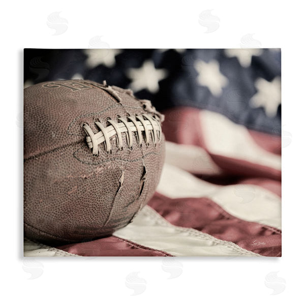 stupell industries Lori Deiter | Football & American Flag Wall Art