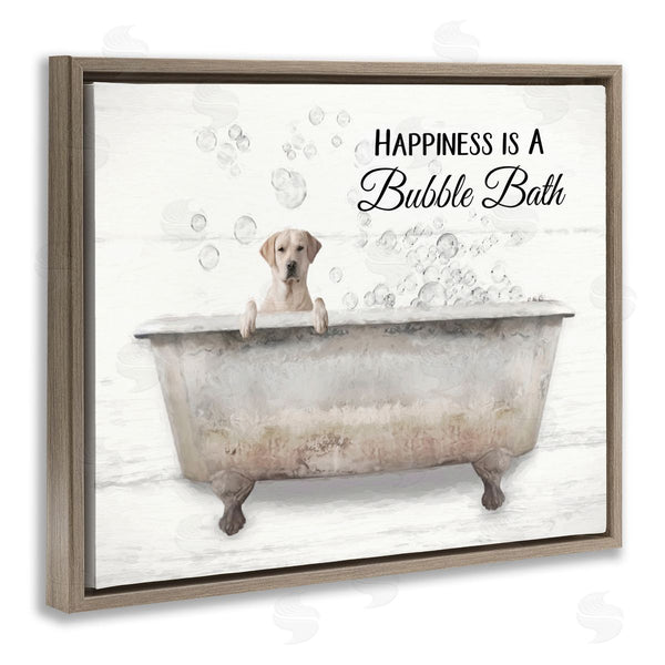 Stupell Industries Lori Deiter | Happiness Is A Bubble Bath Dog