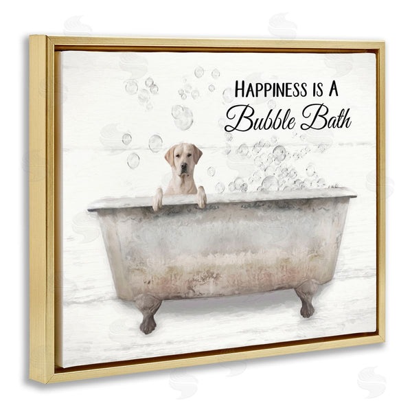 Stupell Industries Lori Deiter | Happiness Is A Bubble Bath Dog