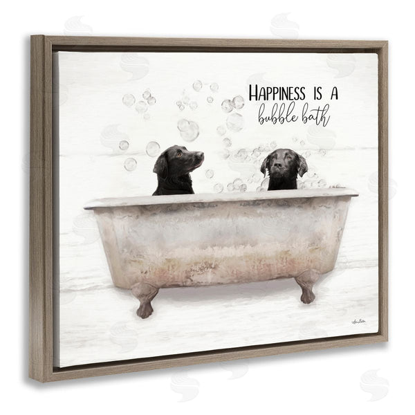 Stupell Industries Lori Deiter | Happiness Is A Bubble Bath Dogs