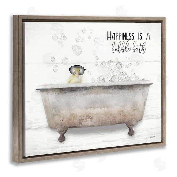 Stupell Industries Lori Deiter | Happiness Is A Bubble Bath Duckling
