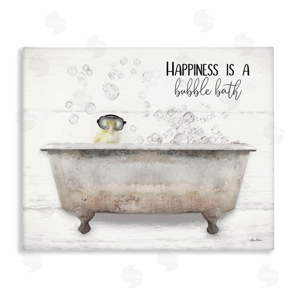 stupell industries Lori Deiter | Happiness is a Bubble Bath Duckling