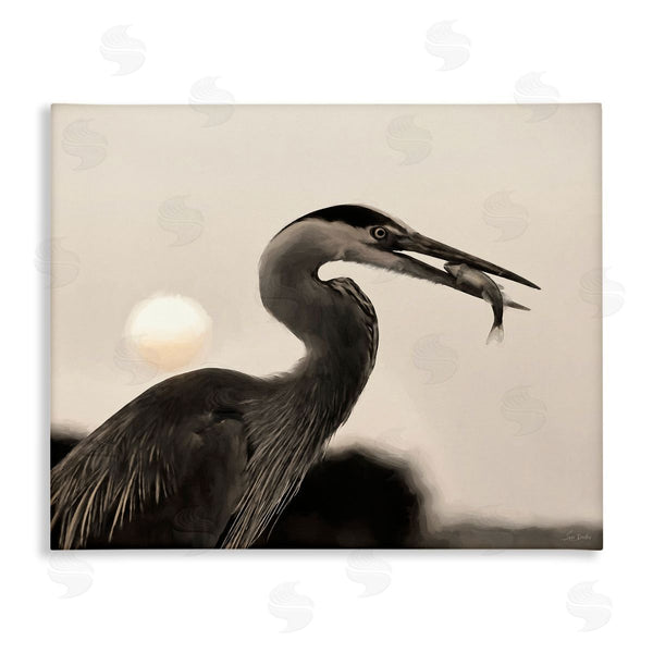 stupell industries Lori Deiter | Heron Feeding on Fish