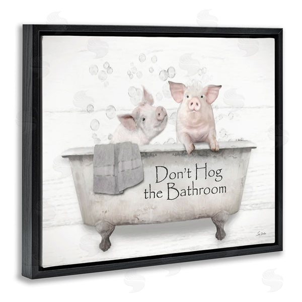 Stupell Industries Lori Deiter | Hog Bathroom Pigs Wall Art