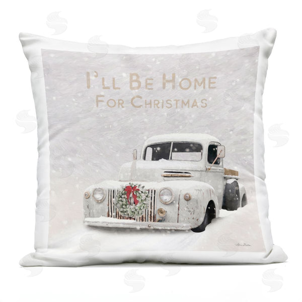 Stupell Industries Lori Deiter | I'll Be Home For Christmas Scene Printed Throw Pillow