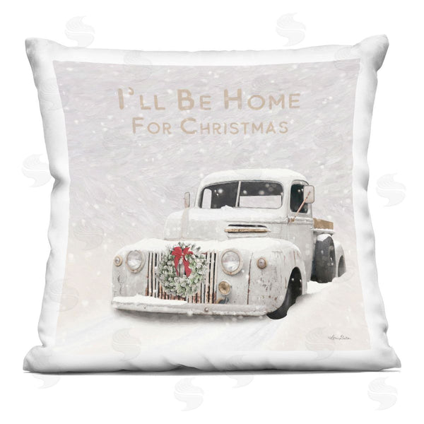 stupell industries Lori Deiter | I'll Be Home For Christmas Scene Printed Throw Pillow