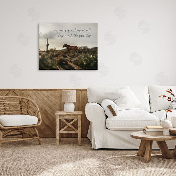 Stupell Industries Lori Deiter | Journey Begins With First Step Scenery Wall Art