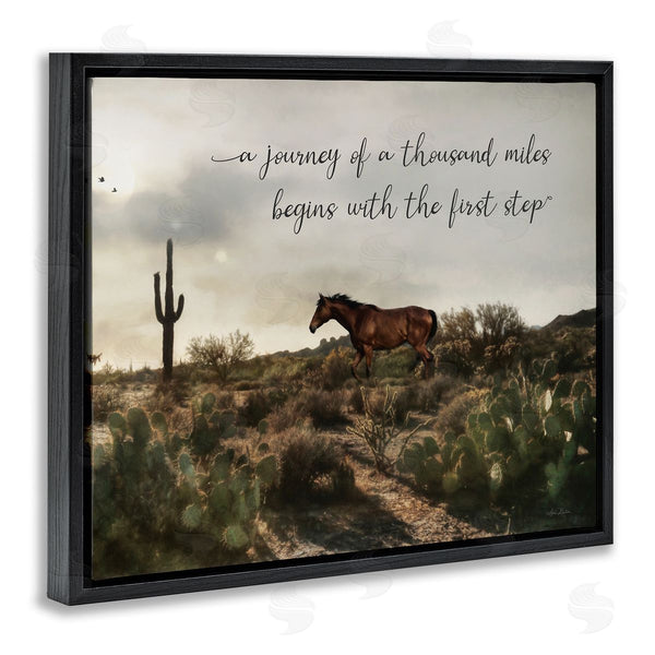 Stupell Industries Lori Deiter | Journey Begins With First Step Scenery Wall Art
