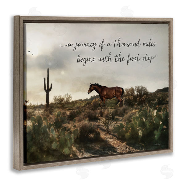 Stupell Industries Lori Deiter | Journey Begins With First Step Scenery Wall Art
