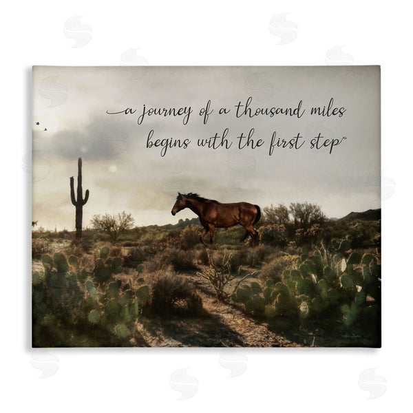 stupell industries Lori Deiter | Journey Begins With First Step Scenery Wall Art