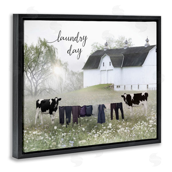 Stupell Industries Lori Deiter | Laundry Day With Rural Cows