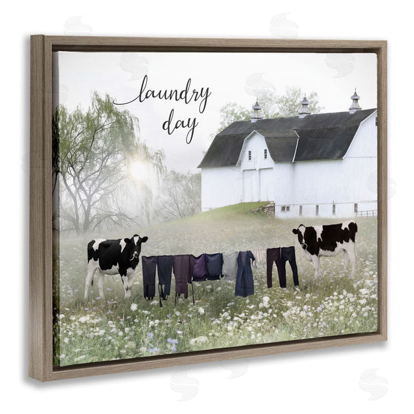 Stupell Industries Lori Deiter | Laundry Day With Rural Cows