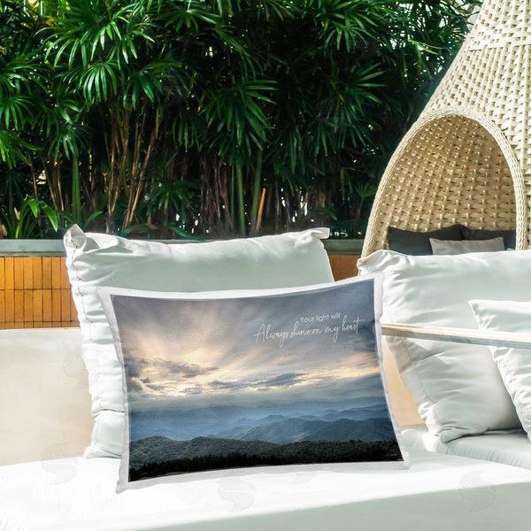 Stupell Industries Lori Deiter | Light Will Always Shine Landscape Printed Throw Pillow