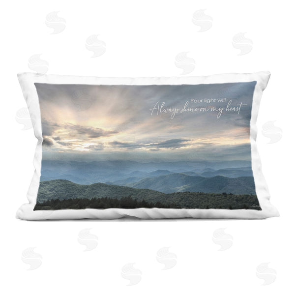 stupell industries Lori Deiter | Light Will Always Shine Landscape Printed Throw Pillow