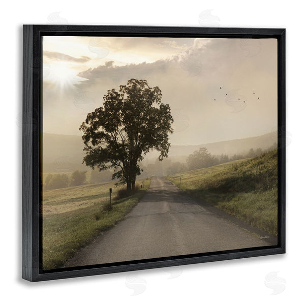 Stupell Industries Lori Deiter | Lone Tree Quiet Morning Road Rural Landscape Wall Art