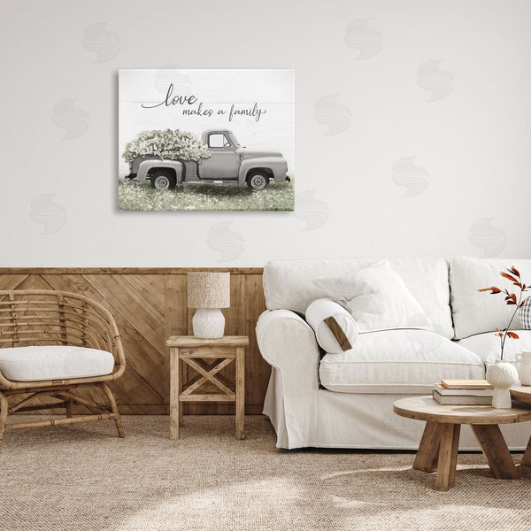 Stupell Industries Lori Deiter | Love Makes Family Flower Blossom Filled Truck Wall Art