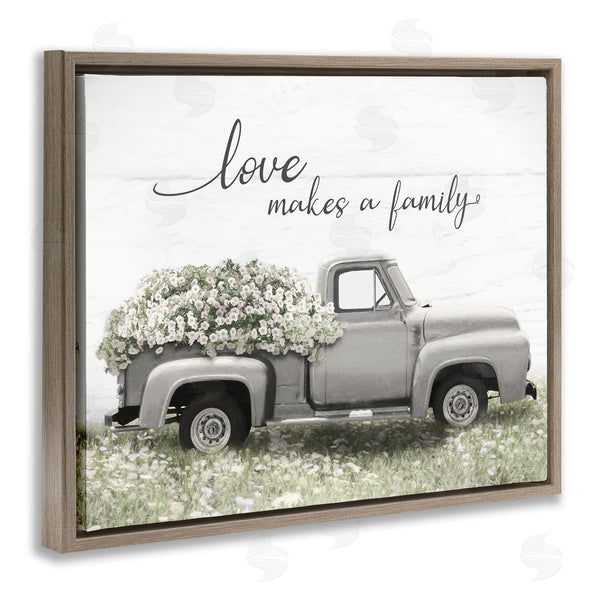 Stupell Industries Lori Deiter | Love Makes Family Flower Blossom Filled Truck Wall Art