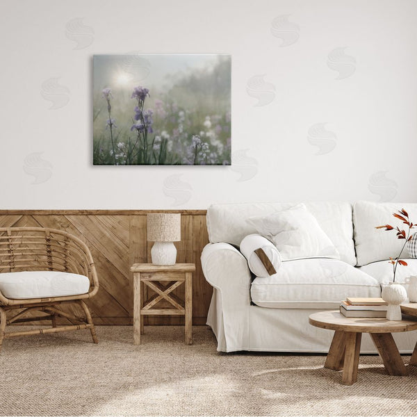 Stupell Industries Lori Deiter | Morning Violet Field Blooming Sung Glare Photography Wall Art