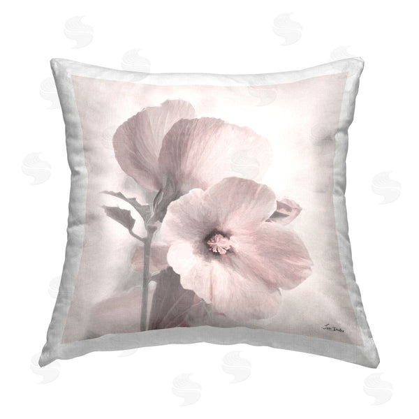 stupell industries Lori Deiter | Muted Flower Blossoms Printed Throw Pillow