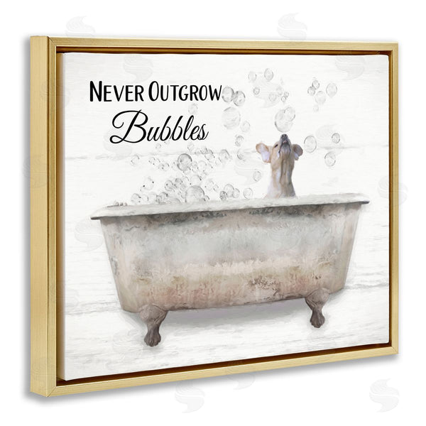 Stupell Industries Lori Deiter | Never Outgrow Bubbles Dog Tub
