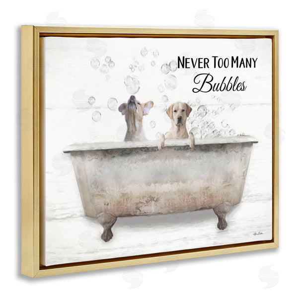 Stupell Industries Lori Deiter | Never Too Many Bubbles Dogs