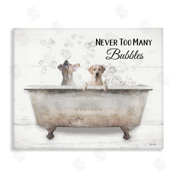 stupell industries Lori Deiter | Never Too Many Bubbles Dogs