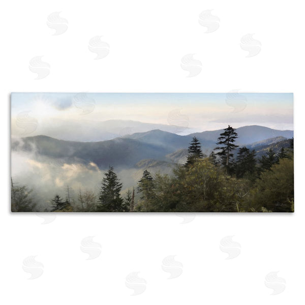 stupell industries Lori Deiter | Panoramic Cloudy Mountainous Nature Wall Art