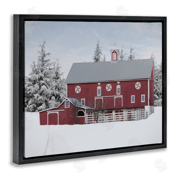 Stupell Industries Lori Deiter | Red Barn Winter Landscape Wall Art