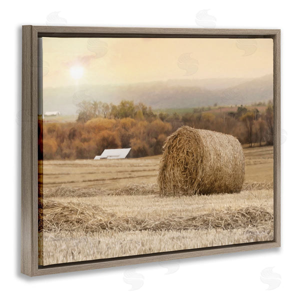 Stupell Industries Lori Deiter | Rural Haystack Farmland Field Shining Morning Sun Wall Art